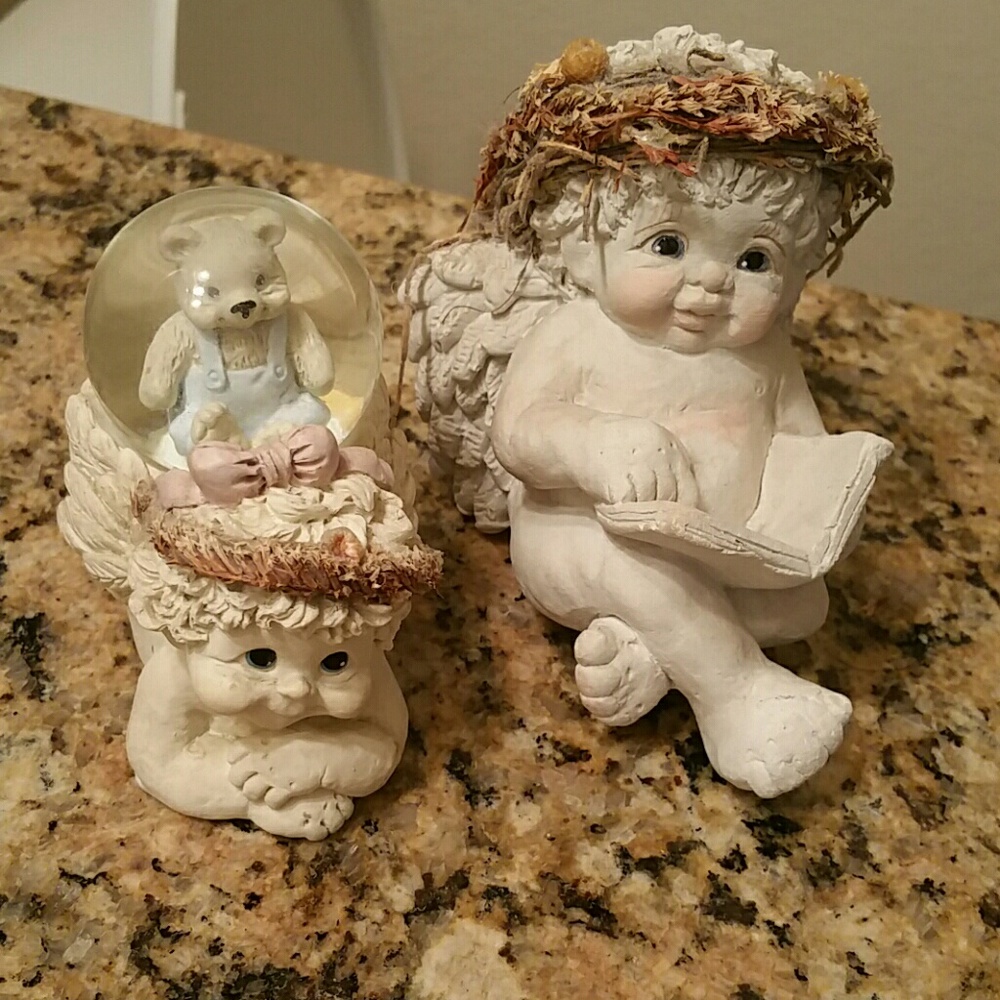 2  adorable Angel cherubs!!